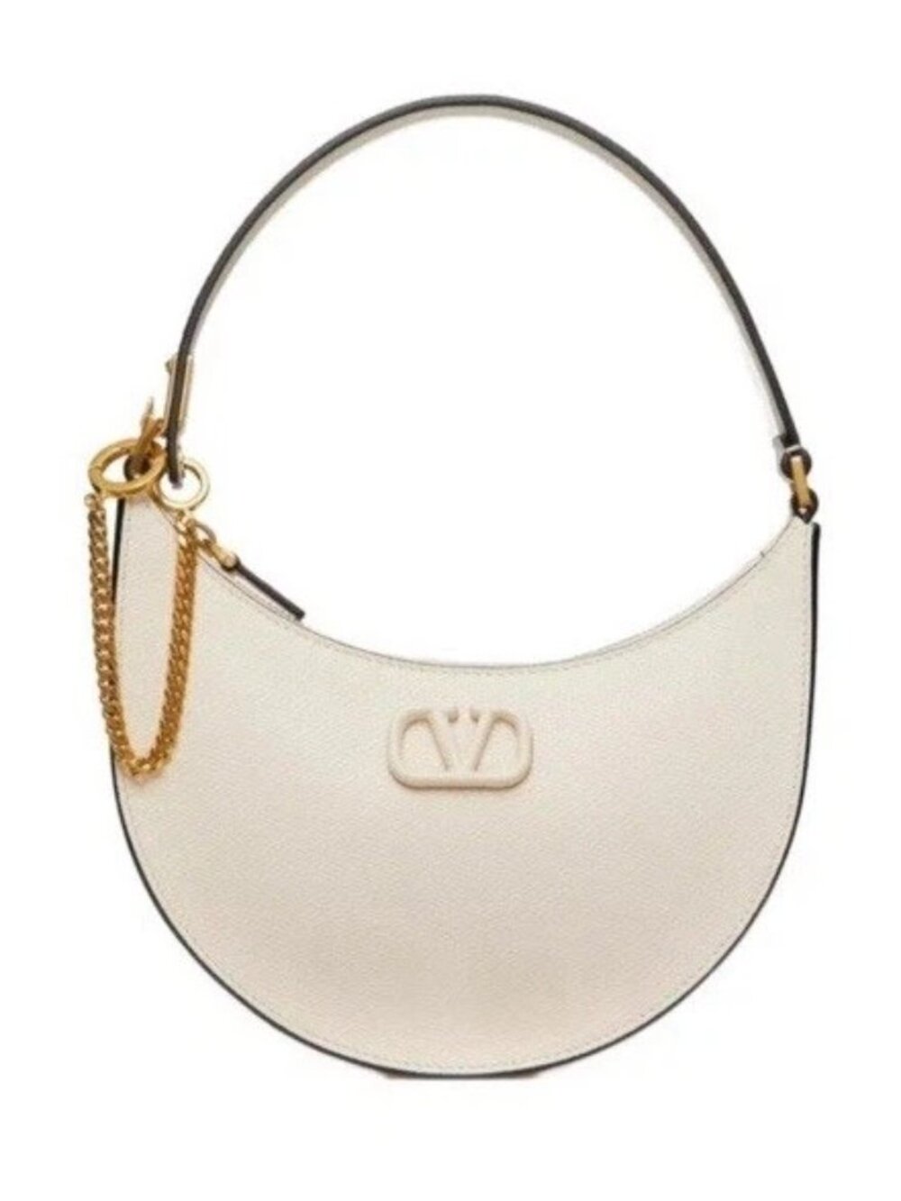 Valentino Garvani Mini VLogo Leather Hobo Bag